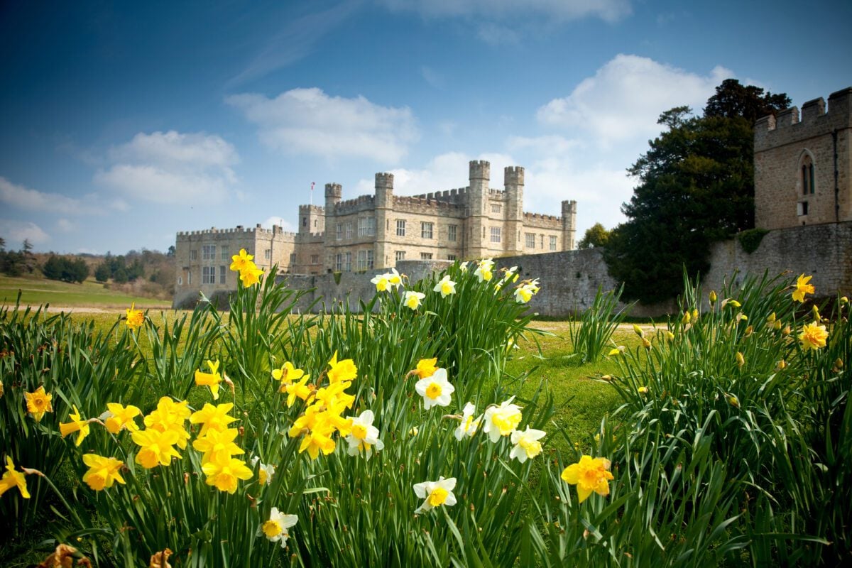 Spring at Leeds Castle in Kent