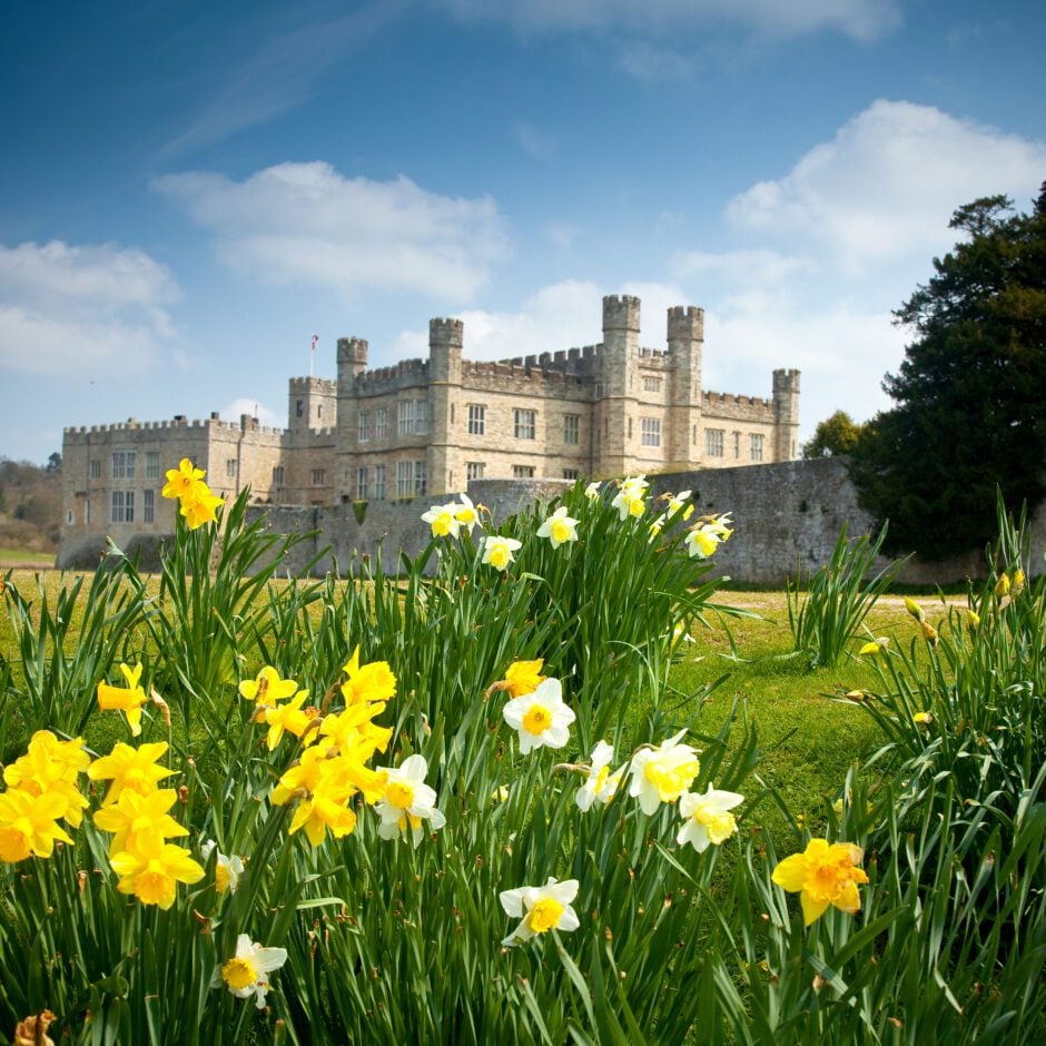 Spring at Leeds Castle in Kent