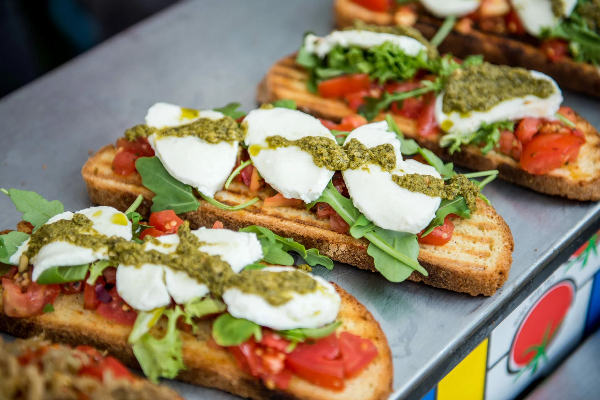 delicious food on display