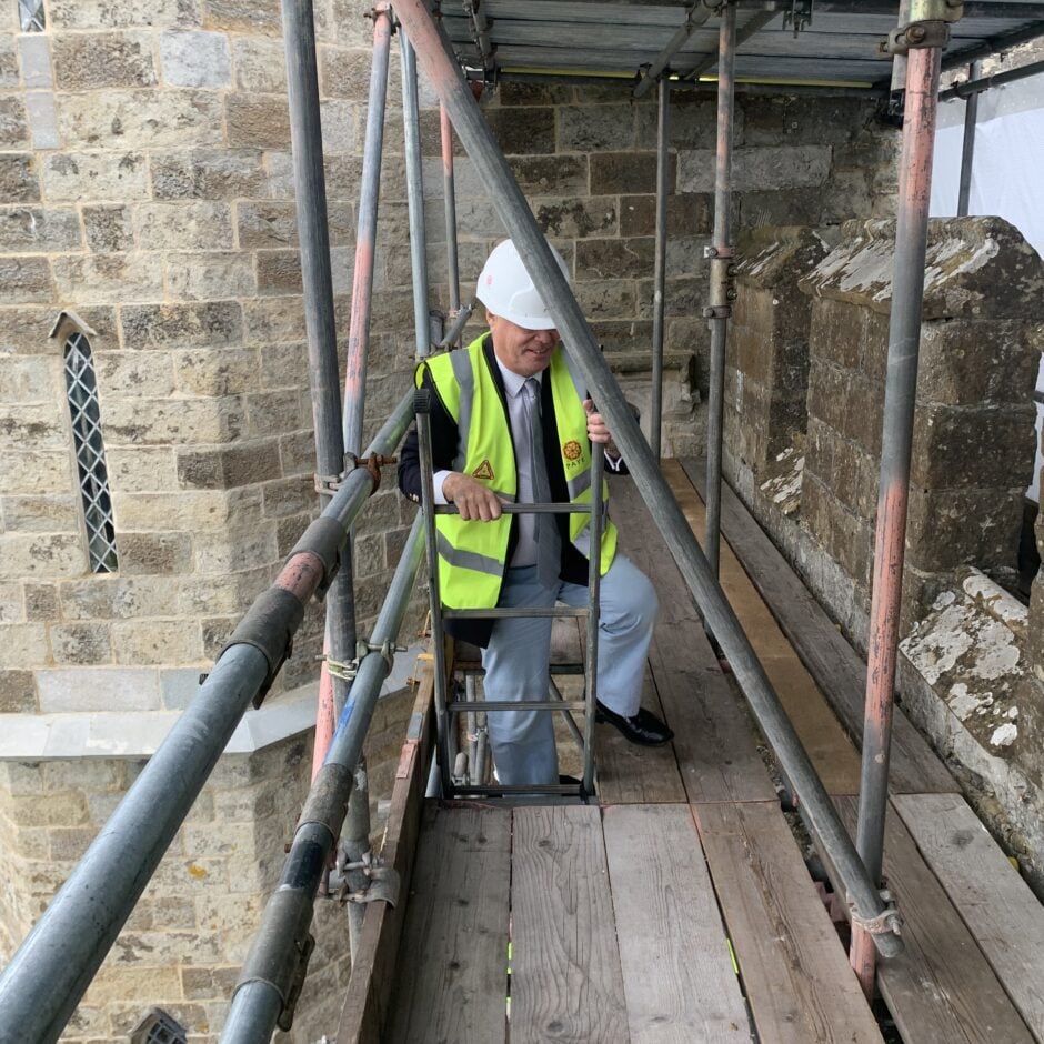 Leeds Castle Trustees Celebrate the Commencement of Stonework Restoration