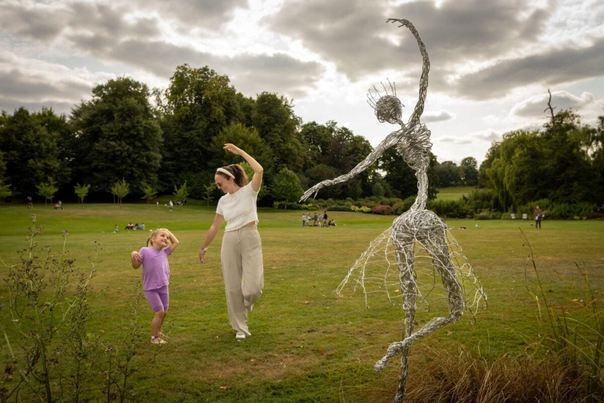 Sculpture trail at Leeds Castle, art exhibition.