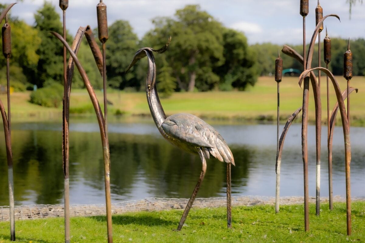 Sculpture trail at Leeds Castle, art exhibition.