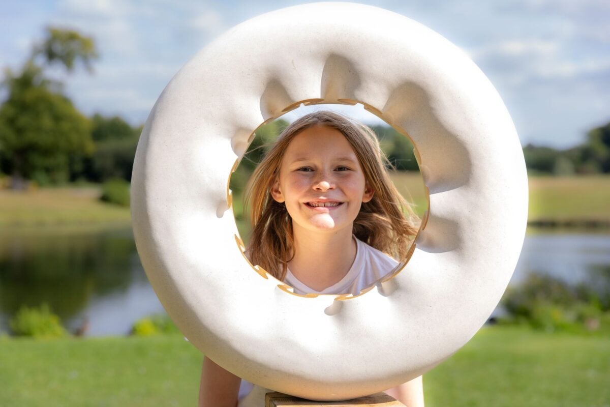 Sculpture trail at Leeds Castle, art exhibition.