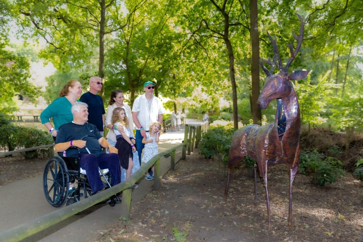 Sculpture trail at Leeds Castle, art exhibition.