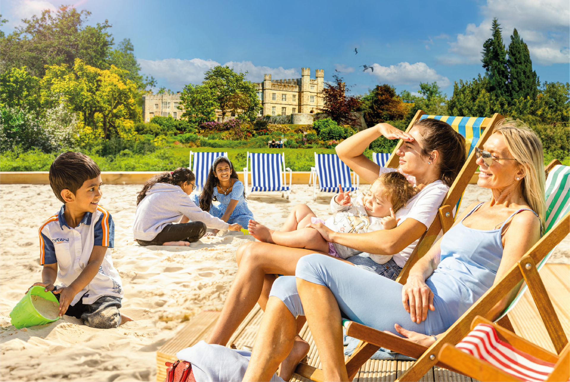 The Leeds Castle Beach