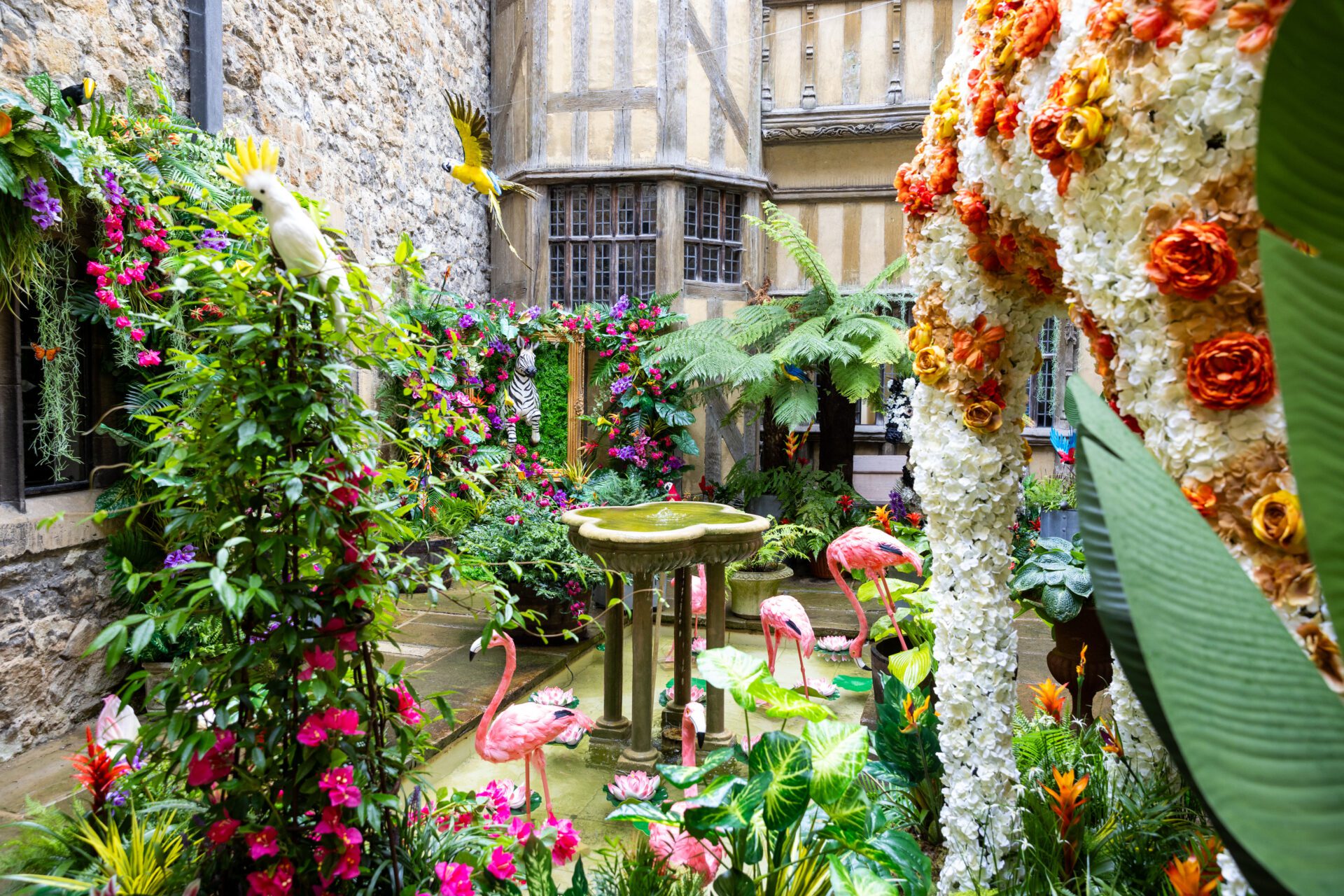 Floral Experience In The Castle Courtyard