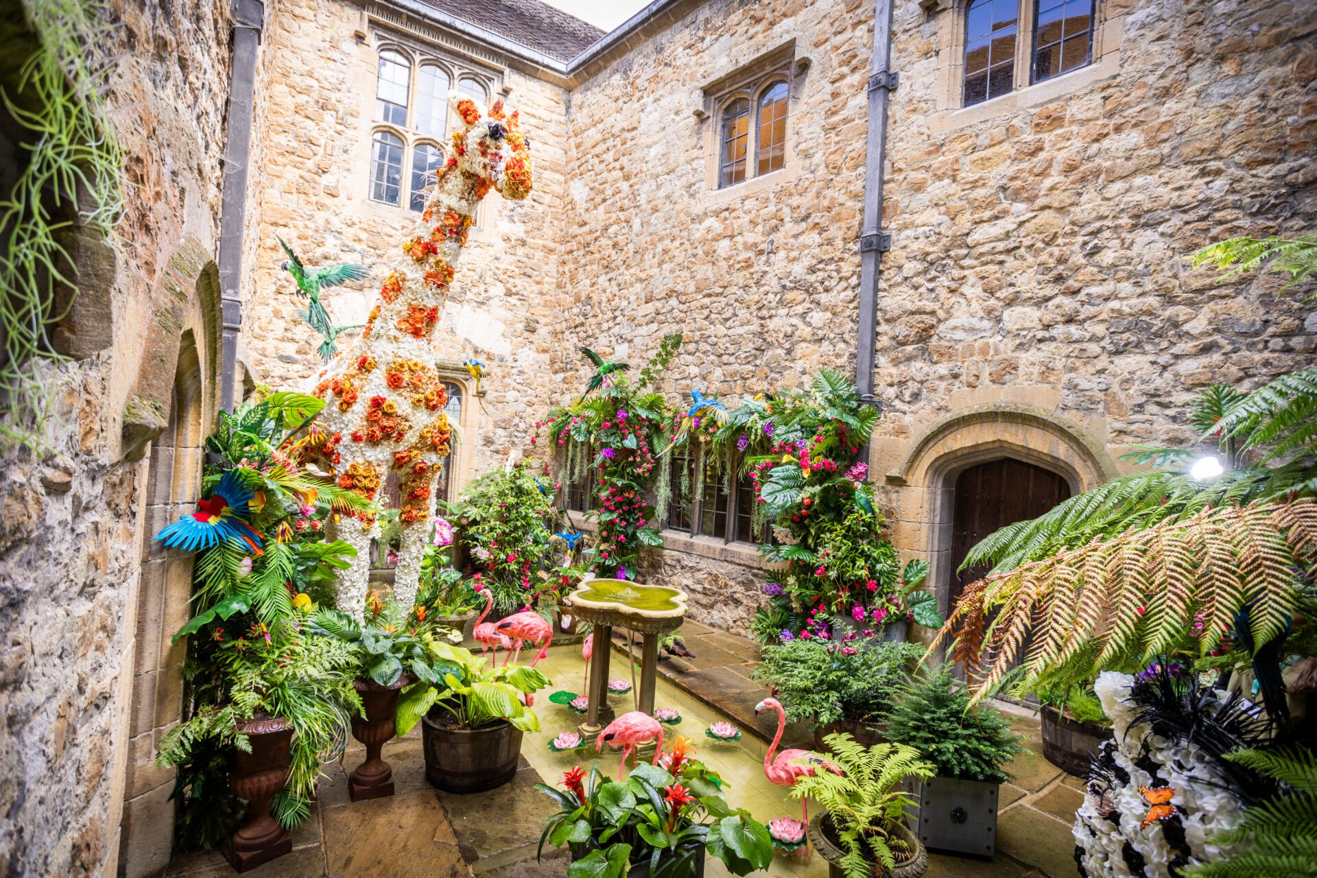 Floral Experience In The Castle Courtyard