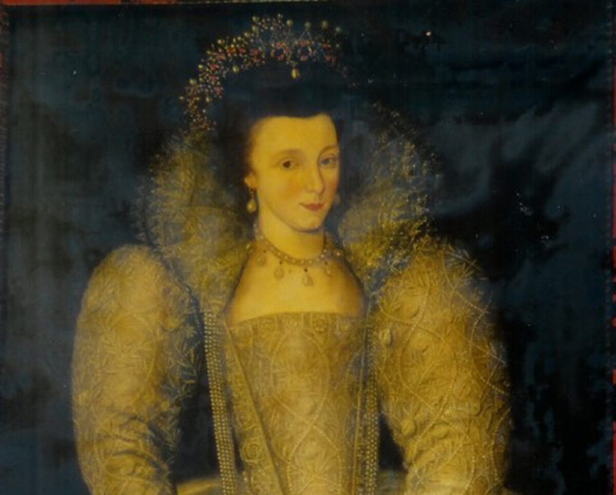 Portrait of an unknown Lady in a white dress