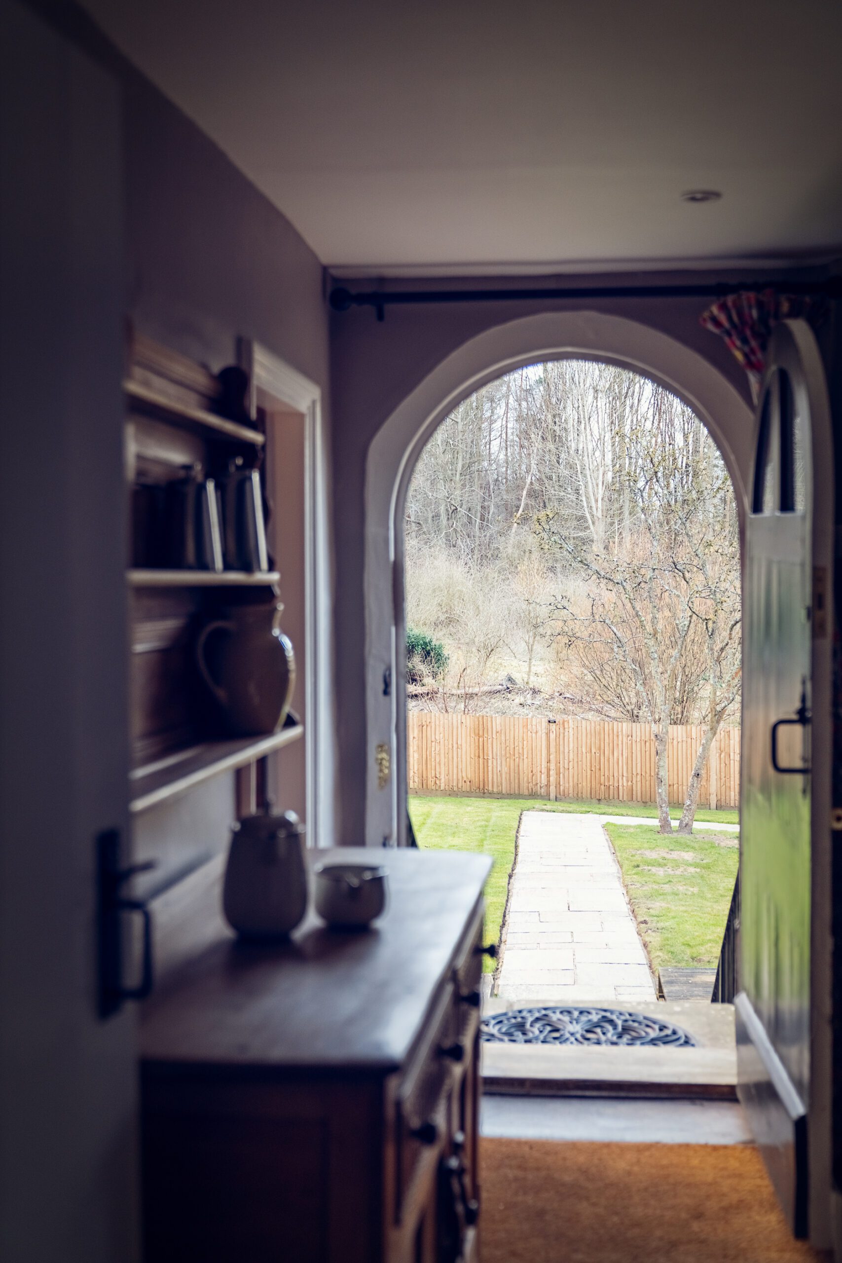 Back Door out to View of Countryside at Guards' House