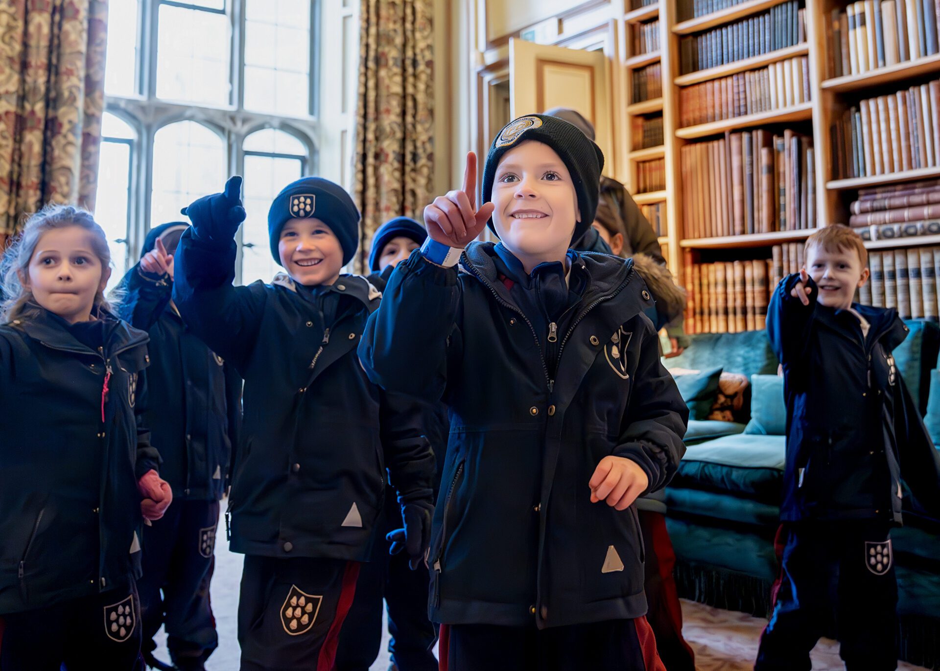 School Group on Tour of the Castle