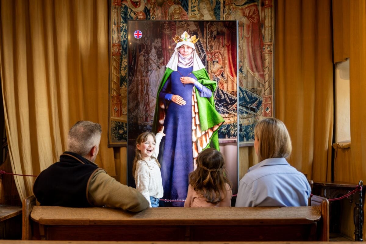 Queen Eleanor of Castile AI Avatar at Leeds Castle Exhibition