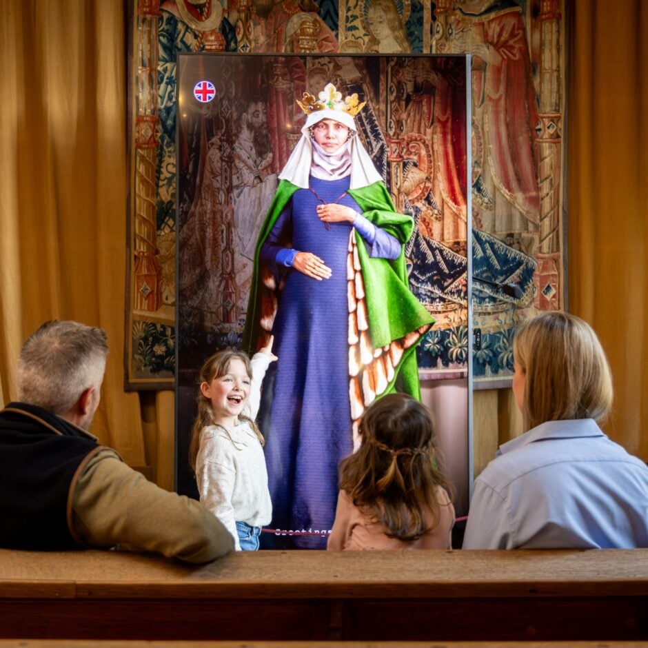 Queen Eleanor of Castile AI Avatar at Leeds Castle Exhibition